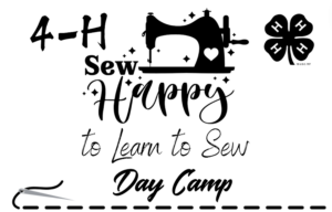 Cover photo for Registration Open for 4-H Sew Happy to Learn to Sew Day Camp