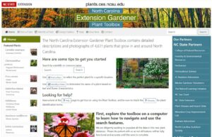 NC Extension Gardener Plant Toolbox