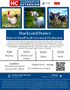 Cover photo for Backyard Basics: Intro to Small Scale Livestock Production
