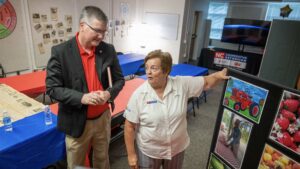 NC State CALS Dean Garey Fox in Vance County, N.C.