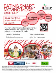 Cover photo for Free Nutrition Classes With EFNEP
