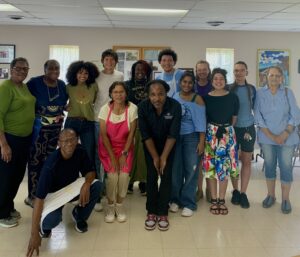 Participants at a Heavenly Groceries Cooking Day in 2024