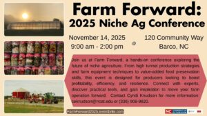 Flyer describing Farm Forward event
