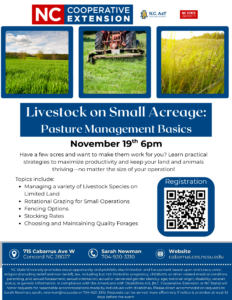 Cover photo for Raising Livestock on Small Acreage: Pasture Management Basics