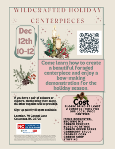 Cover photo for Wildcrafted Holiday Centerpieces