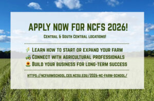 Cover photo for Join the 2026 NC Farm School – South Central Region!