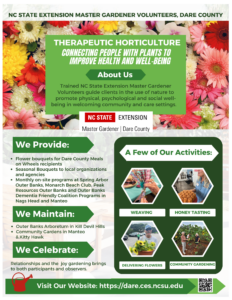Cover photo for Therapeutic Horticulture-Dare County