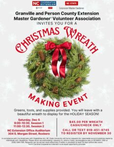 Christmas wreath workshop