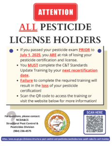 C&T Standards Update training informational flyer